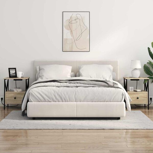 vidaXL Arm&aacute;rio de Cabeceira Carvalho Sonoma 41,5 x 40,5 x 55 cm