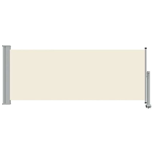 vidaXL Toldo lateral retr&aacute;til para p&aacute;tio 100x300 cm creme