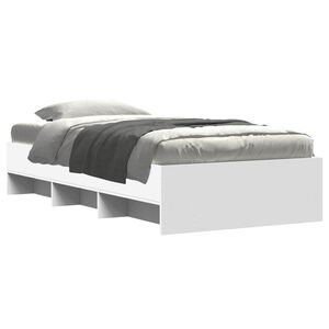 vidaXL Estrutura da Cama Branco 80 x 200 cm Derivados de Madeira