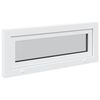 vidaXL Janela de porão RISOR 100x40 cm basculante 3 vidros branco