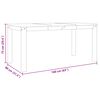 vidaXL Mesa de jantar Panama 160x80x75 cm madeira de pinho maciça