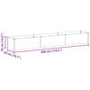 vidaXL Canteiro de jardim elevado 290 x 50 x 36 cm A&ccedil;o Galvanizado