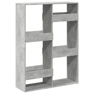 vidaXL Estante 100x33x135 cm derivados de madeira cinzento cimento