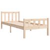 vidaXL Estrutura cama pequena solteiro 75x190 cm madeira maci&ccedil;a