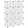 vidaXL Cubo de arruma&ccedil;&atilde;o com 12 cubos PP transparente