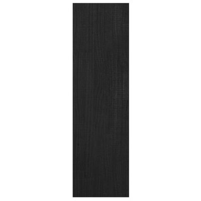 vidaXL Estante/divisória 40x30x103,5 cm pinho maciço preto