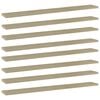 vidaXL Prateleiras estante 8pcs 80x10x1,5cm contraplacado cor carvalho