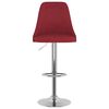 vidaXL Bancos de bar 2 pcs tecido vermelho tinto