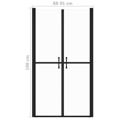 vidaXL Porta de duche ESG transparente (88-91)x190 cm