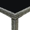 vidaXL 5 pcs conjunto de bar para jardim vime PE cinzento