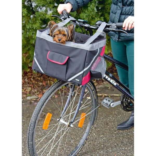Kerbl Transportadora bicicleta p/ c&atilde;es Vacation 38x25x25cm preto 80595