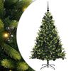 vidaXL &Aacute;rvore de Natal Artificial com Hastes Flex&iacute;veis 150 LEDs Verde