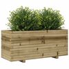 vidaXL Vaso/floreira de jardim 110x40x49,5 cm madeira pinho impregnada