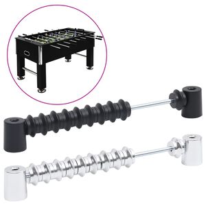 vidaXL Marcador de pontua&ccedil;&atilde;o p/ matraquilhos 2 pcs preto e prateado