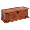 vidaXL Arca de arruma&ccedil;&atilde;o 60x25x22 cm madeira de ac&aacute;cia maci&ccedil;a