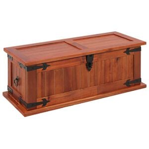 vidaXL Arca de arruma&ccedil;&atilde;o 60x25x22 cm madeira de ac&aacute;cia maci&ccedil;a