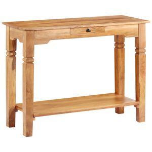 vidaXL Mesa consola 100x40x76 cm madeira de ac&aacute;cia maci&ccedil;a