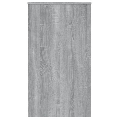 vidaXL Secretária 90x40x72 cm derivados de madeira cor cinzento sonoma