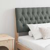 vidaXL Cabeceira estofada Cinza Escuro 180 cm
