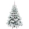 vidaXL &Aacute;rvore de Natal Artificial com 150 LEDs Branco 150 cm PE e PVC