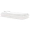 vidaXL Estrutura de cama 90x200 cm madeira maci&ccedil;a branco