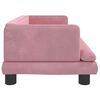 vidaXL Cama para cães 80x45x30 cm veludo rosa