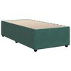 vidaXL Estrutura de cama sem colchão 90x200 cm veludo verde-escuro