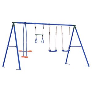 vidaXL Conjunto de Balan&ccedil;o para Exterior Multicolor A&ccedil;o e PE