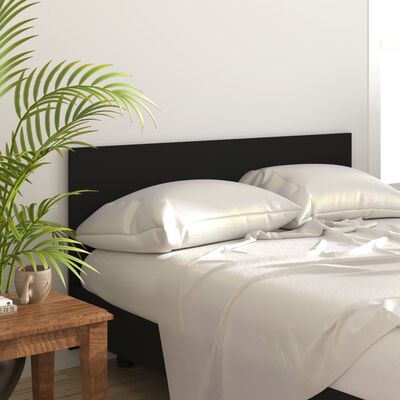 vidaXL Cabeceira de cama 160x1,5x80 cm derivados de madeira preto