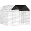 vidaXL Gaiola para Coelhos Prateado 100 x 78 x 78 cm A&ccedil;o Galvanizado