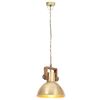 vidaXL Candeeiro suspenso industrial redondo 25 W 30 cm E27 bronze