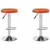 vidaXL Banco de bar 2 pcs 31 x 31 x 87 cm Couro Sint&eacute;tico Girat&oacute;rio