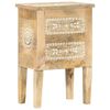vidaXL Mesa de cabeceira pintada à mão 40x30x60 cm mangueira maciça
