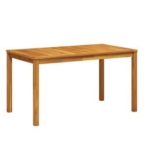 vidaXL Mesa de jardim 140x80x74 cm madeira de ac&aacute;cia maci&ccedil;a