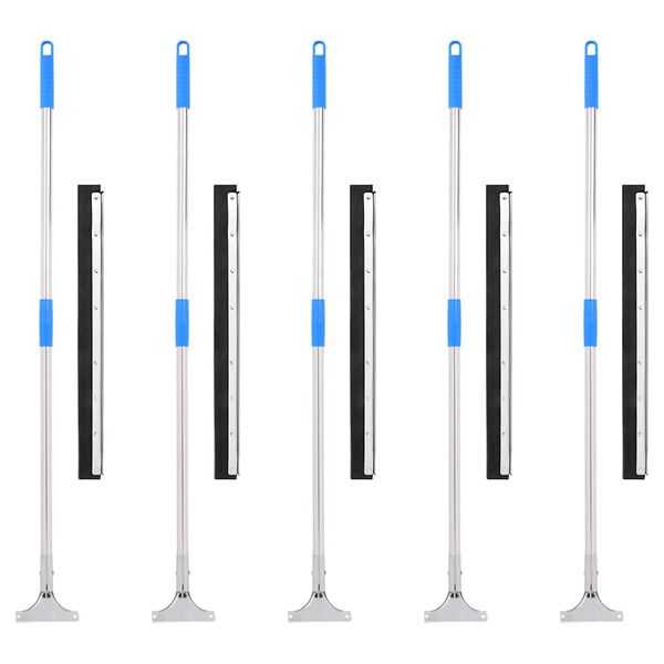 vidaXL Rodo de ch&atilde;o 5 pcs 60x122,5 cm a&ccedil;o e borracha