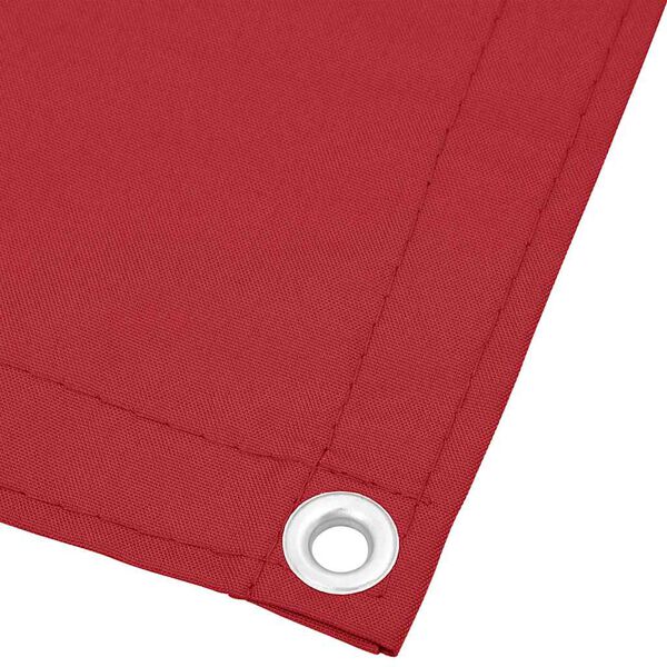 vidaXL Tela de varanda 75x800 cm 100% poli&eacute;ster oxford vermelho