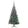 vidaXL &Aacute;rvore de Natal com 150 LEDs com suporte Verde 120 cm PVC