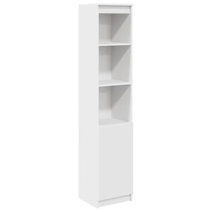 vidaXL Aparador alto 37,5x35x180 cm derivados de madeira branco