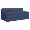 vidaXL Sof&aacute; Cama Dobr&aacute;vel Azul 120 x 60 x 49 cm Tecido