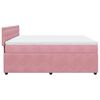 vidaXL Cama com molas/colch&atilde;o 180x200 cm veludo rosa