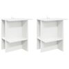 vidaXL Mesa de centro 2 pcs Branco 40 x 30 x 49 cm