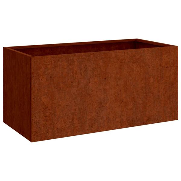 vidaXL Vaso/floreira 62x30x29 cm a&ccedil;o corten