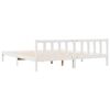 vidaXL Cama extra longa sem colch&atilde;o 180x220 cm pinho maci&ccedil;o branco