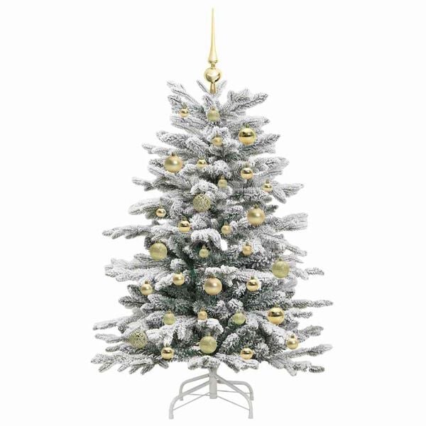 vidaXL &Aacute;rvore de Natal Articulada Artificial Branco 120 cm PE e PVC