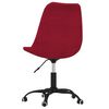 vidaXL Cadeiras de jantar girat&oacute;rias 2 pcs tecido vermelho tinto