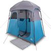 vidaXL Tenda para duche para 2 pessoas imperme&aacute;vel azul
