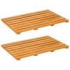 vidaXL Tapete de banho Castanho 56 x 37 x 2,5 cm