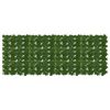 vidaXL Tela de Varanda com Folhas Verde 200 x 75 cm