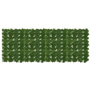 vidaXL Tela de Varanda com Folhas Verde 200 x 75 cm