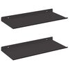 vidaXL Prateleira de Parede 2 pcs Preto 40 x 17,5 x 2,5 cm